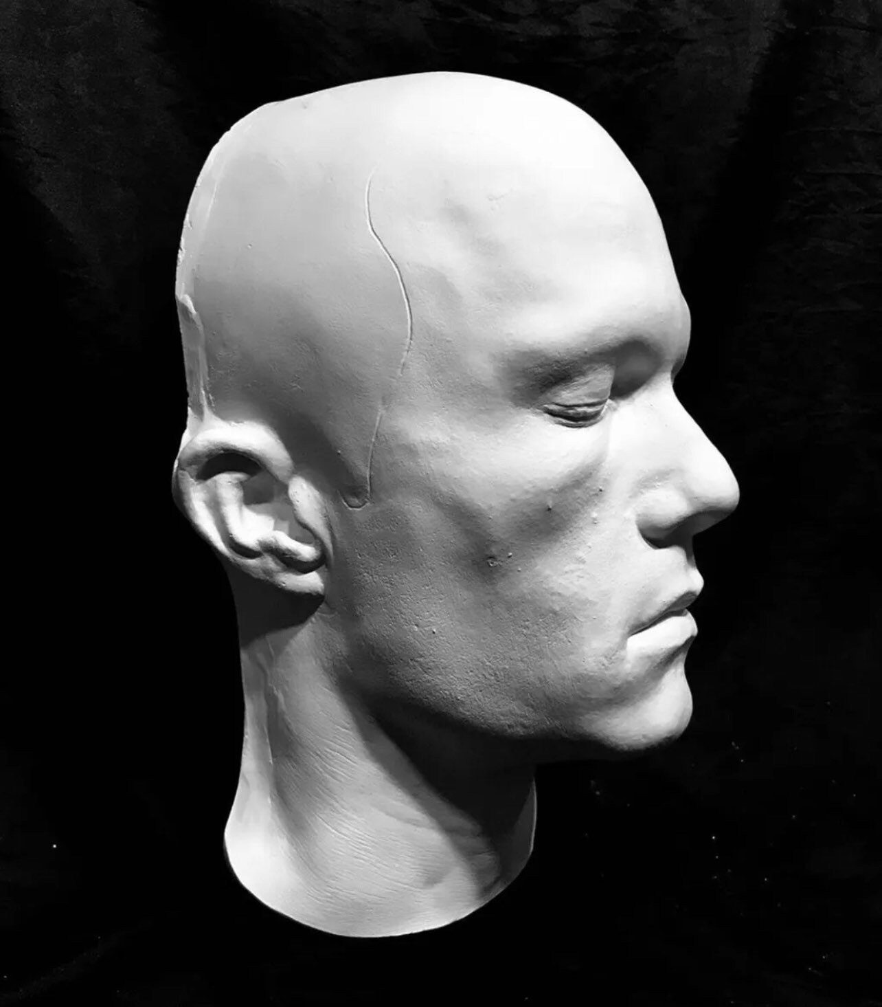 Heath Ledger Life Cast Face Cast in White Hydrocal Etsy