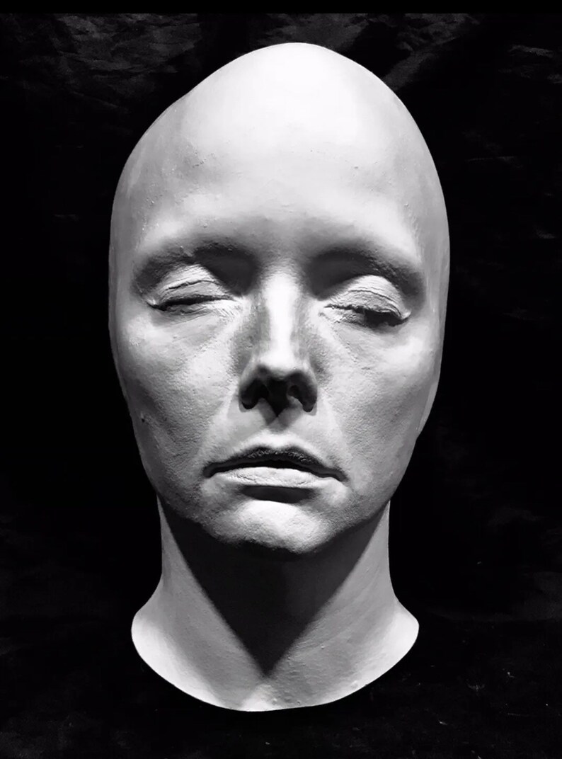 Michelle Pfeiffer Life Cast, Face Cast. Life Size in White Hydrocal