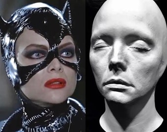 Michelle Pfeiffer Life Cast, Face Cast. Life Size in white Hydrocal Plaster.Batman’s Catwoman, Witches of Eastwick,Scarface!!!