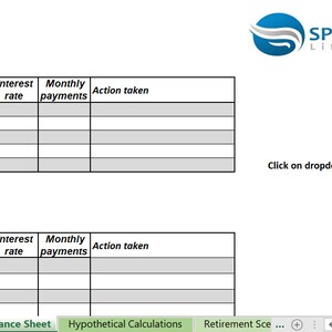 Rastreador de finanzas personales, hoja de trabajo de presupuesto de Excel, planificador de jubilación, planificador financiero, rastreador de gastos, multidivisa imagen 2