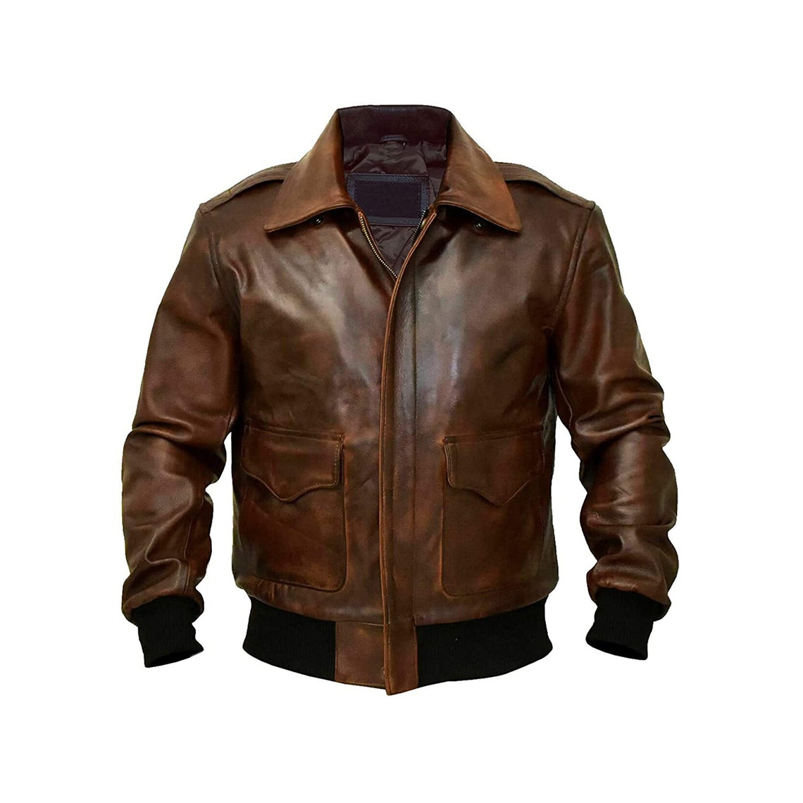 A2 Bomber Flight Bomber Handmade Real Leather Jacket for Men | Etsy