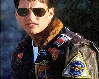 Tom Cruise Top Gun Leather Jacket