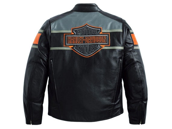 Handmade Black Cowhide Leather Jacket for Men Motorcycle - Etsy