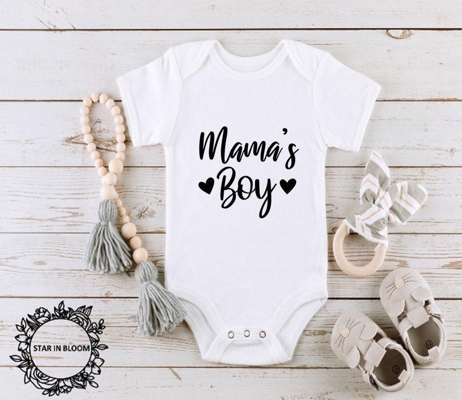 Mama's Boy Baby Onesie Baby bodysuit Baby Gift Etsy