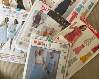 Paper sewing patterns 7,50 pounds each not cut