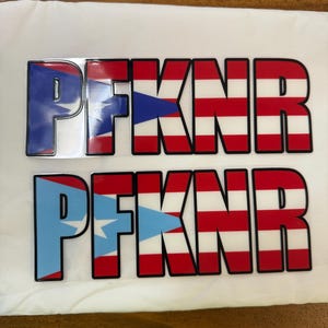 PFKNR UV DTF Permanent Sticker with transparent background