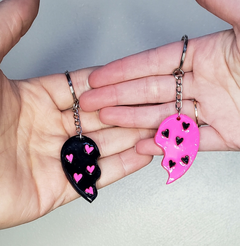 BFF Handmade Polymer Clay Keychain