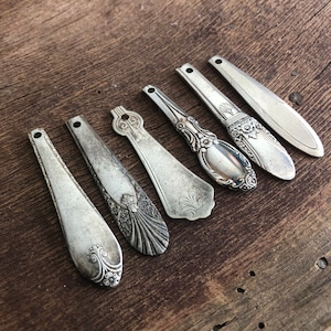 Vintage Silverware Spoon Handles: Rustic DIY Jewelry Supplies