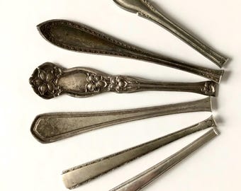 Silver Spoon Handles for Spoon Rings Silverware Spoon Ends Crafting ...