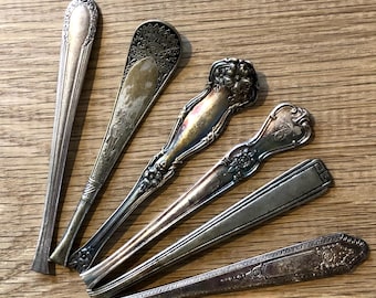 Vintage Silverplate Demitasse Spoons - Ornate Coffee Spoons, Set of 5