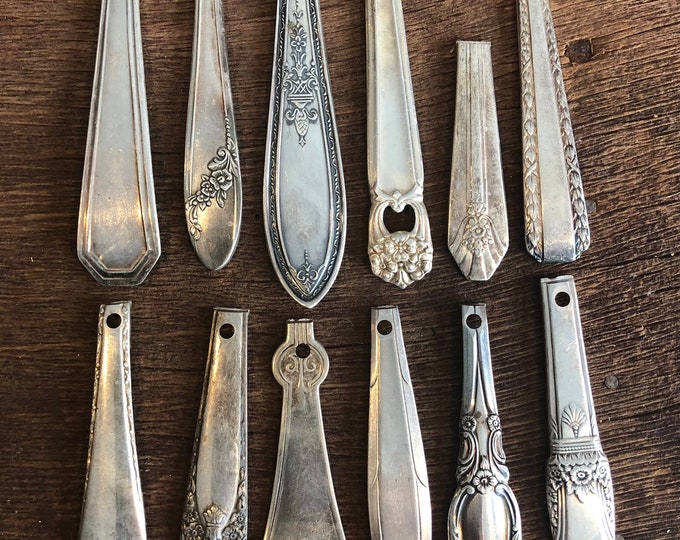 Silverware Handles, Spoon Ends, Blank Spoons, Spoon Rings, Vintage