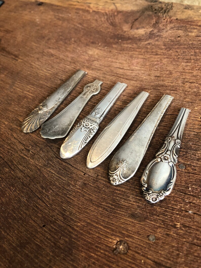 Silverware Handles, Spoon Ends, Blank Spoons, Spoon Rings, Vintage