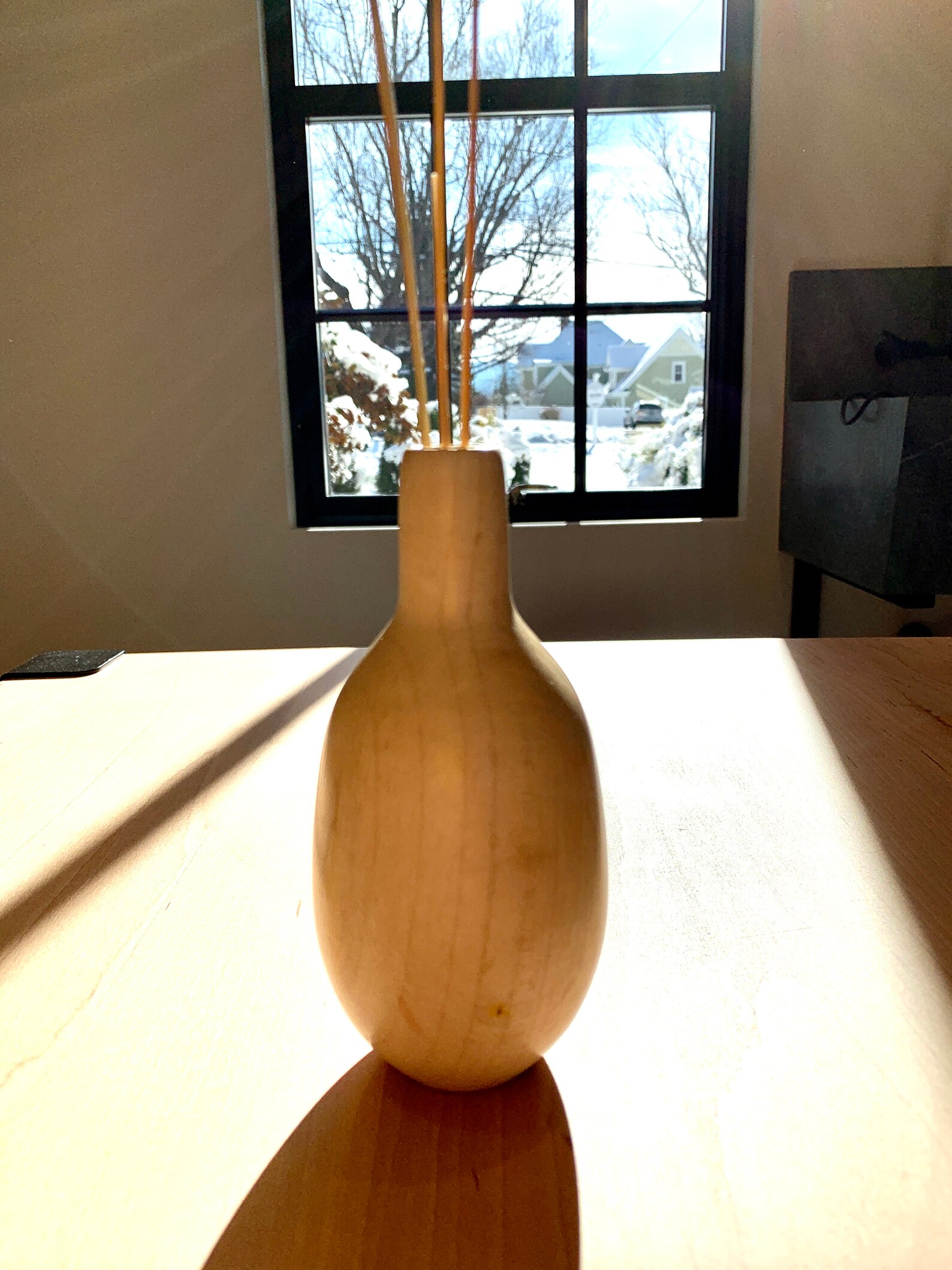 Handmade Turned Wood Maple Weed Pot Twig Pot Bud Vase Etsy