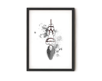 Shibari - roetvlekafdruk