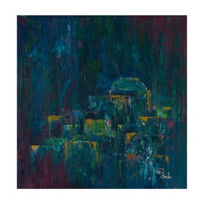 The Blue City - giclee print
