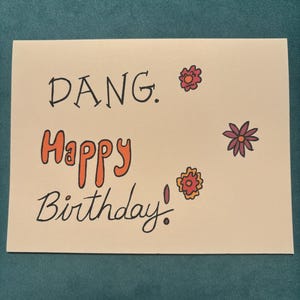 Aniversário, Feliz Aniversário, cartão de felicitações, em branco, flores