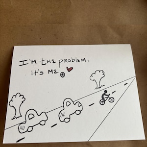Cycling, Bike, Biking, Greeting Card, Blank