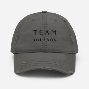Gorra de papá desgastada del equipo Bourbon, regalo para amantes del bourbon, regalo para padre y madre, regalo de bourbon para él y para ella, regalo de Navidad para fanáticos del bourbon