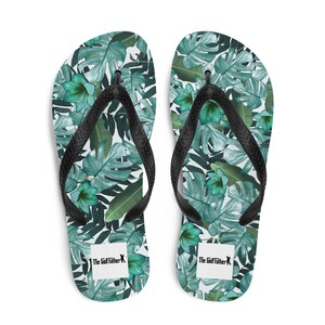 The Golf Father Colorful Flip-Flops for Golfers and Godfather Fans, Quality Gift for Fathers Day, Golf gift for dad, Christmas gift for golf