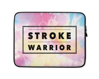 Stroke Warrior Laptop Sleeve, High Quality Gift for Stroke Survivors