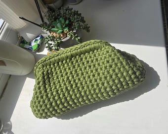 Handmade Crochet Clutch Bag | Elegant Mini Handbag