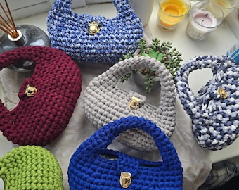 Handmade Crochet Mini Handbag | Jelly Style