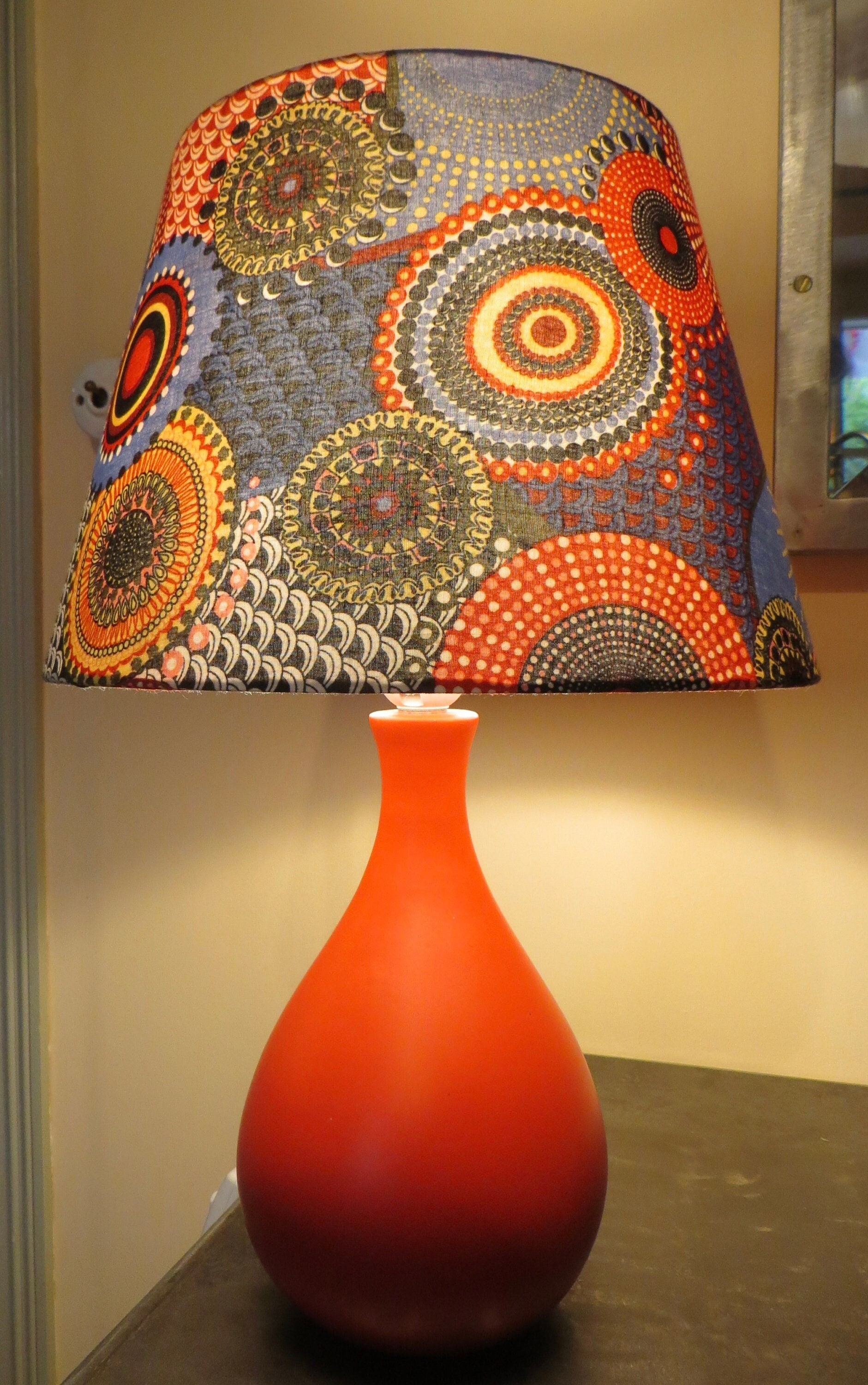 Lampe Mandalas Rouge