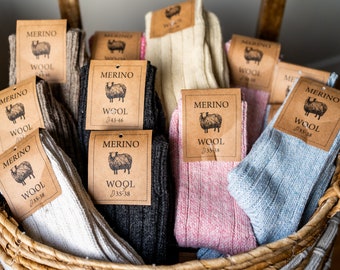 Luxurious Merino Wool Socks, hiking essentials - Natural Comfort and warmth, gift ideas