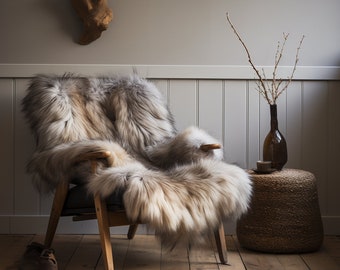 Large Sheepskin rug, sheepskin throw, lambskin rug various colours, Cozy Home Decor