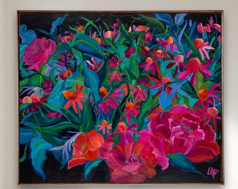 Blumen Wand Kunst Druck Bunte Blumen Wand Dekor Botanische Kunstdruck Helle Blumenmalerei Wohnzimmer Wand Kunst Schlafzimmer Wand Dekor