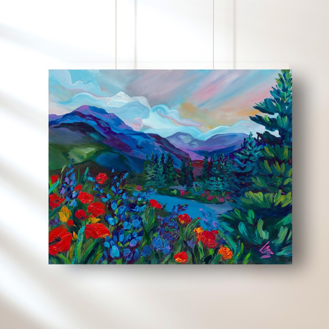 Original Textured Landscape Painting on Canvas 24x30 Hand Painted ...