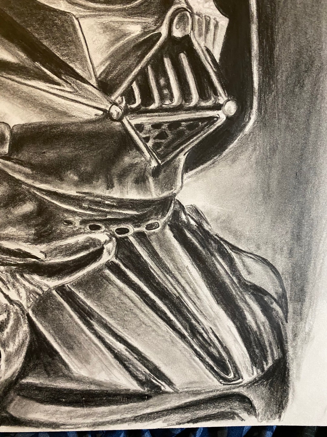Darth Vader Doing the Choke Hold Original Drawing Tattoo - Etsy