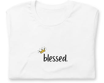 TQ ist ""Blessed"" Simple Phrase Tee."