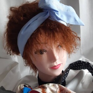 Hair bow ribbons, wire-reinforced, in two color variations to choose from.