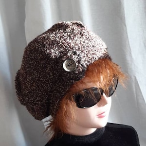 Gorro de globo de lana bouclè