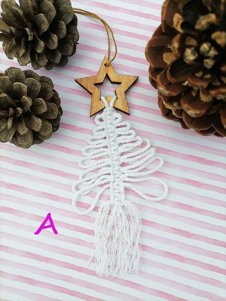 Décorations de Noël en Macramé