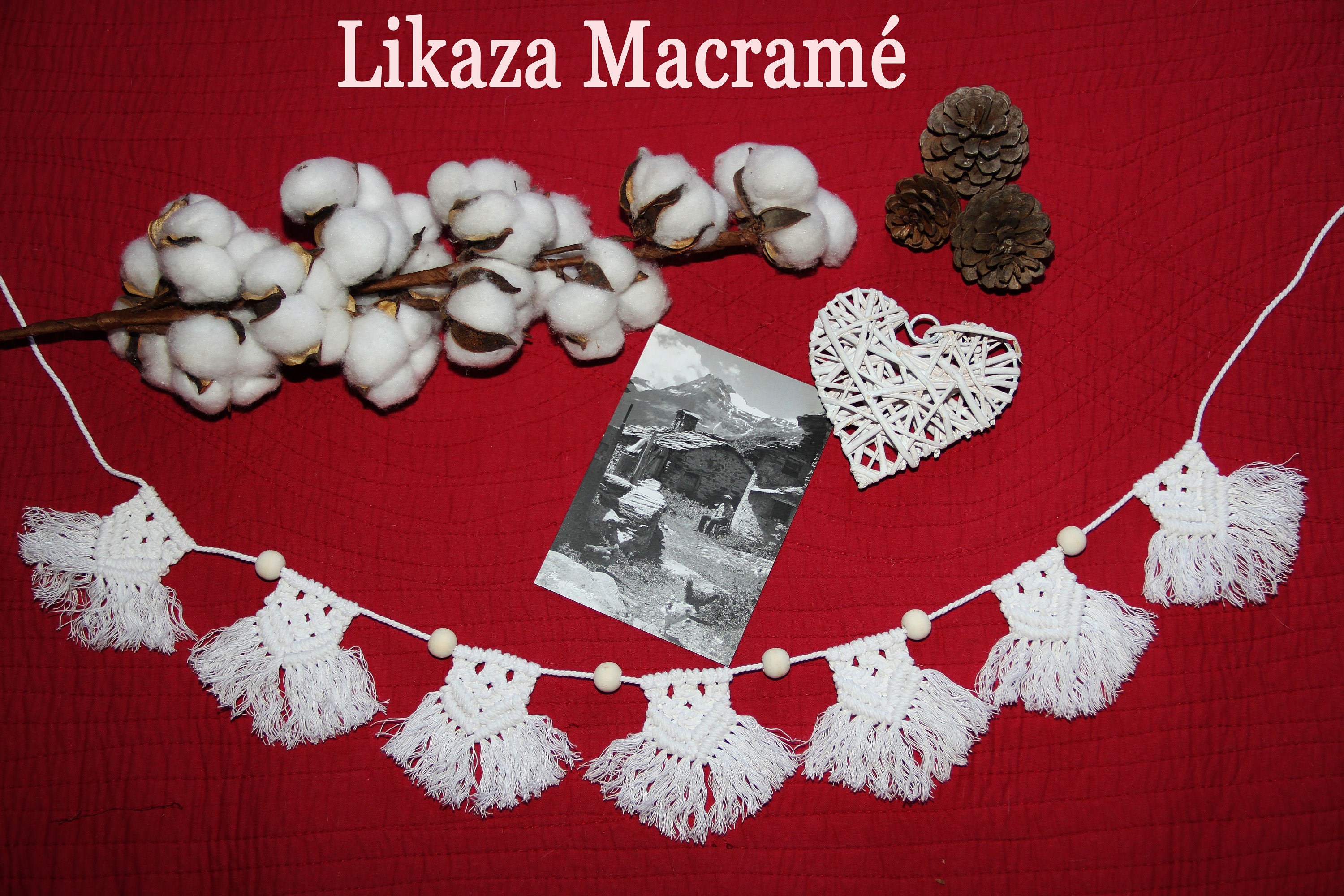 Guirlande Fanions Macramé