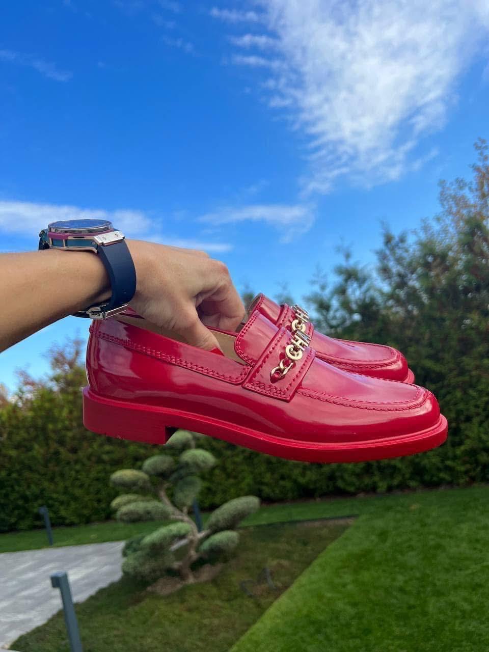 Rare CHANEL Red Patent Leather Loafers Shoes Size 38 AUTHENTIC - Etsy