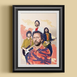 エリッククラプトン Eric Clapton ポップアート 絵画 Eric clapton poster - Etsy 日本