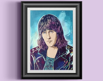 Keith Emerson, Gardasee und Palmer Kunstdruck