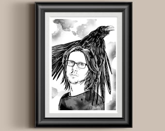 Raven that refused to sing Art poster, Wilson music print