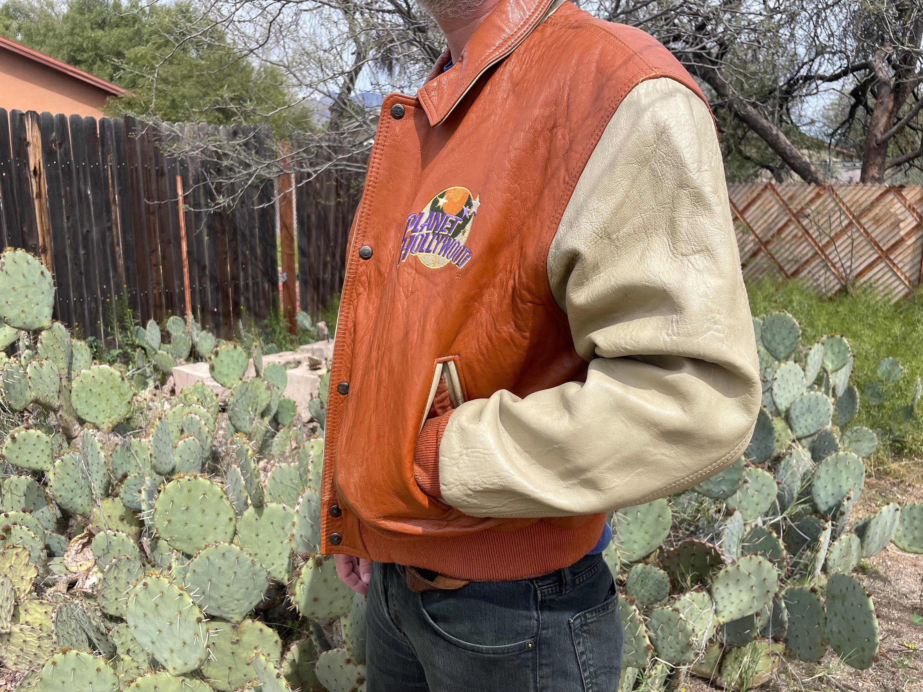 1990 Planet Hollywood Chicago Leather Jacket - Etsy