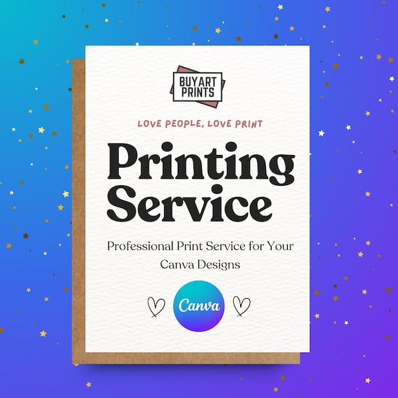 Print Your Canva Design | Fine Art Giclée Printing Service | Luxury 310gsm Prints for Invitations, Posters & Templates | Thick Premium Card