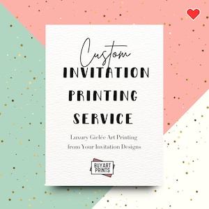 Servizio di stampa di inviti personalizzati / Matrimonio / Baby Shower / Compleanno / A5, A6, 5x7, 6x4 / Carta testurizzata di lusso da 300 g/m²