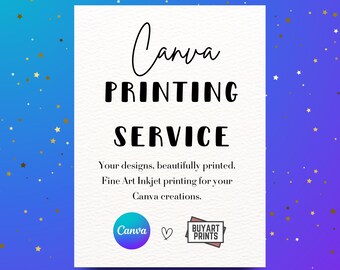 Print Your Canva Designs | Luxury Printing Service for Custom Templates, Invitations, Posters & More | A6, A5, 6" x 4", 5" x 7" | Thick Card