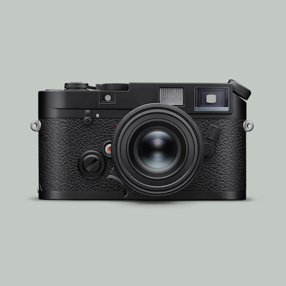 Leica M6 Vinyl Cover up Set – Black Dot & Text Sticker