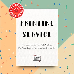 Printing Service | Custom Photo & Art Prints | High Quality | Printed Shipped | Print Your Artwork | Home Decor | Canva Designs | Etsy Art