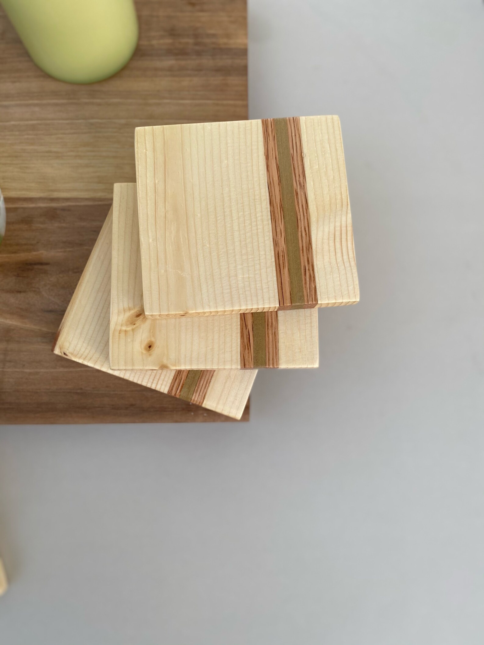 Handmade Custom Wood Coasters Set of 4 Custom Raw Coasters Etsy