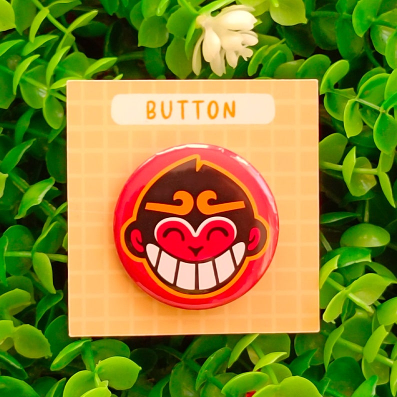 LMK Monkie King 1.5 Inch Button Logo