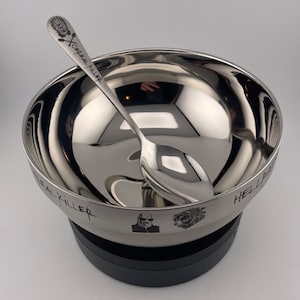 Hellraiser Inspired Stainless Steel Bowl and Spoon Set - Horror Movie ...